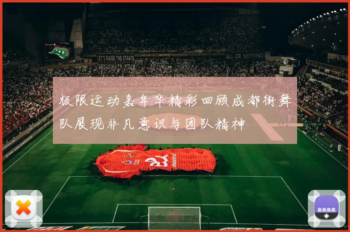 极限运动嘉年华精彩回顾成都街舞队展现非凡意识与团队精神